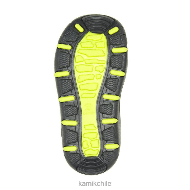 gris oscuro zapatos RJT4Z179 Kamik niños grada