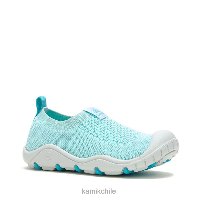 verde azulado zapatos RJT4Z181 Kamik niños grada