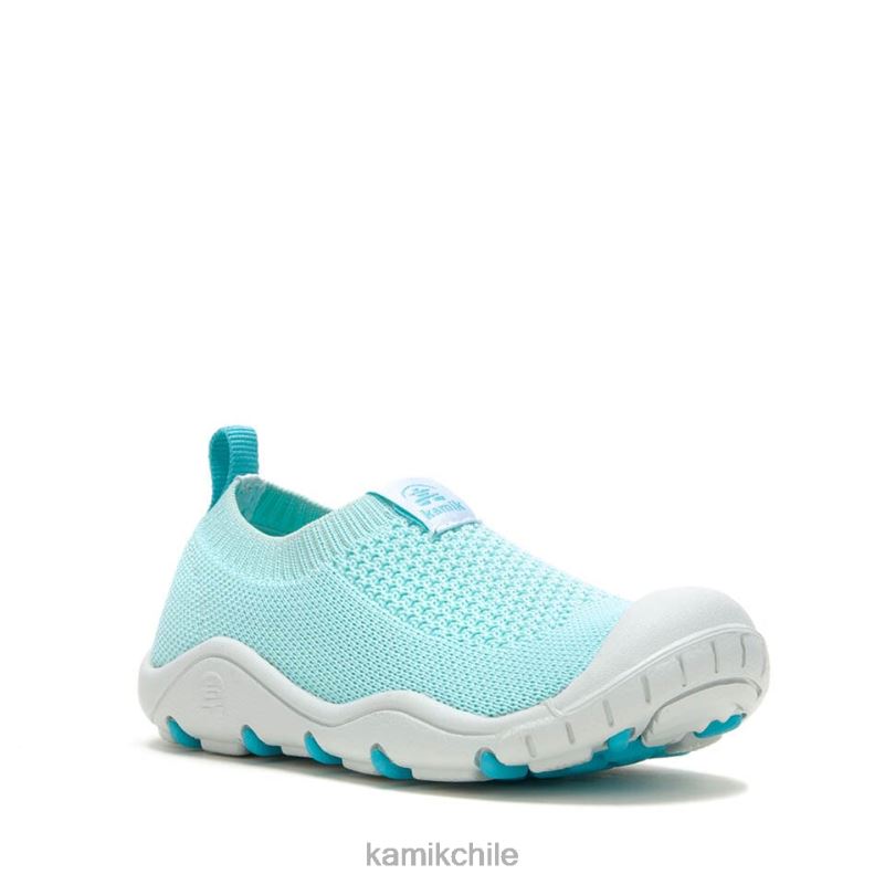 verde azulado zapatos RJT4Z181 Kamik niños grada